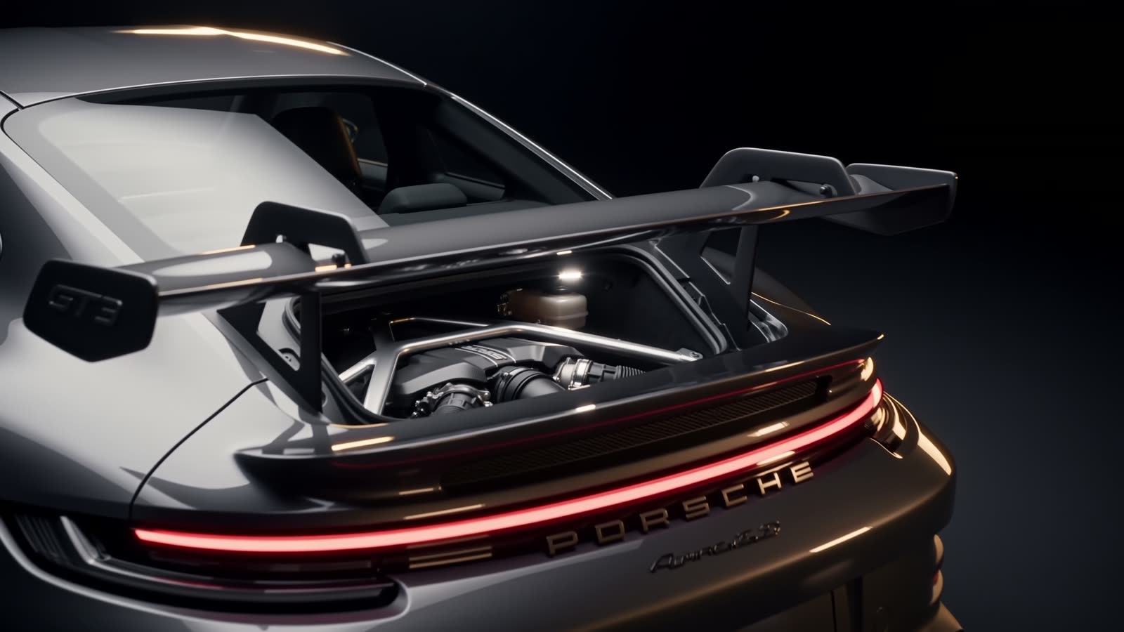 Porsche GT3 engine service detail